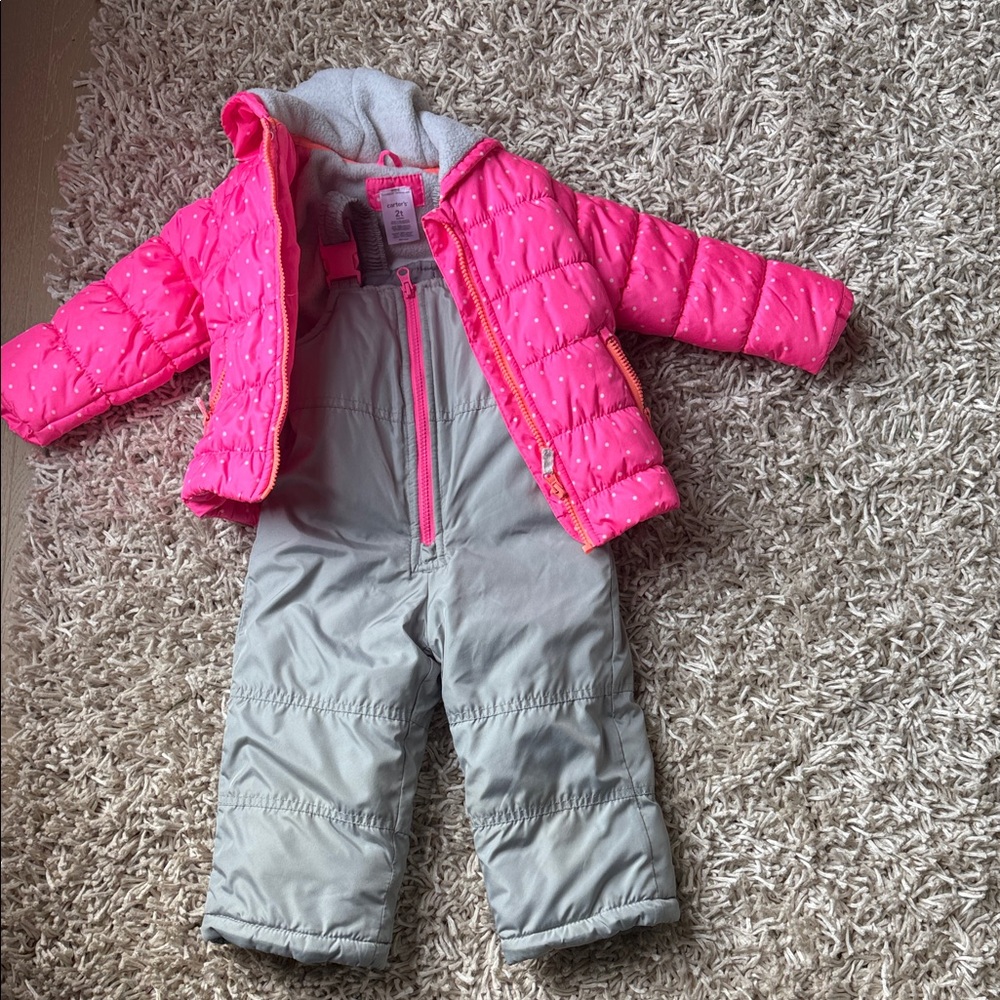 Carter's Pink and Gray Kids Matching Set